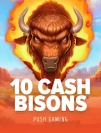 10 cash bisons slot logo